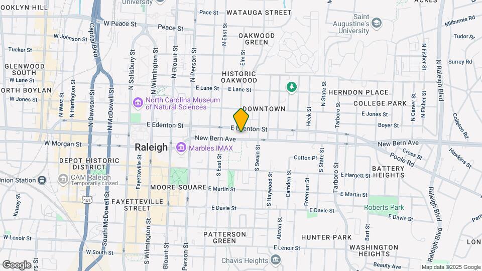 537 New Bern Ave Map and Location Details