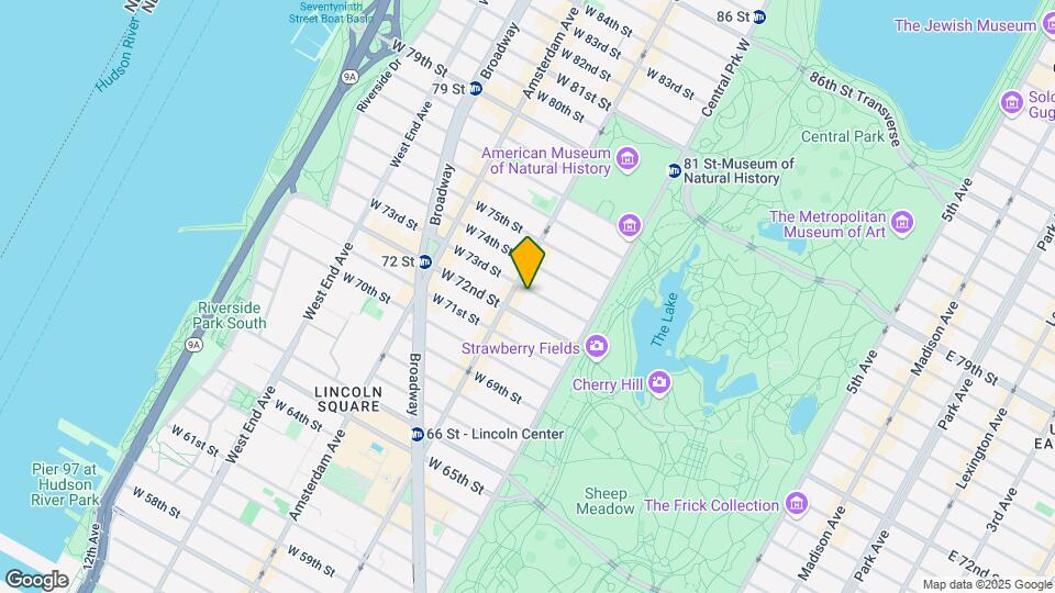 44 W 73rd St Mapa y Detalles de la Ubicación