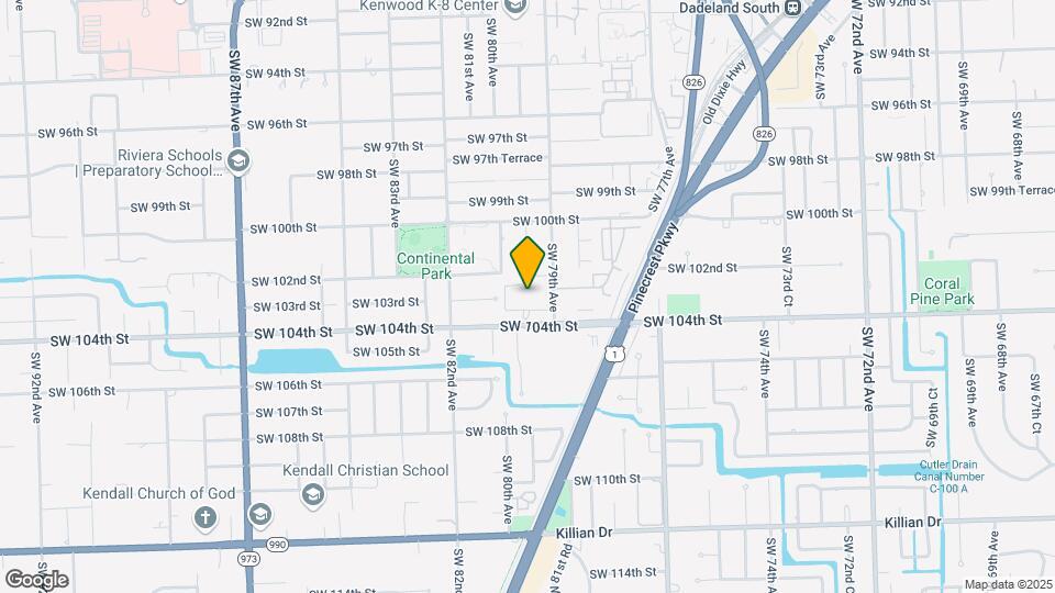 7957 SW 104th St, Unit 108 Map and Location Details