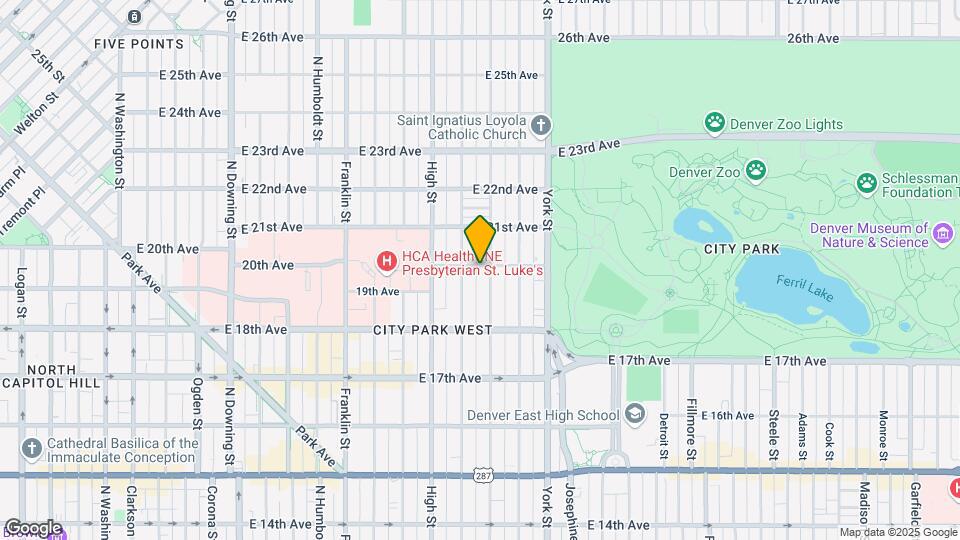 2030 E 20th Ave Mapa y Detalles de la Ubicación