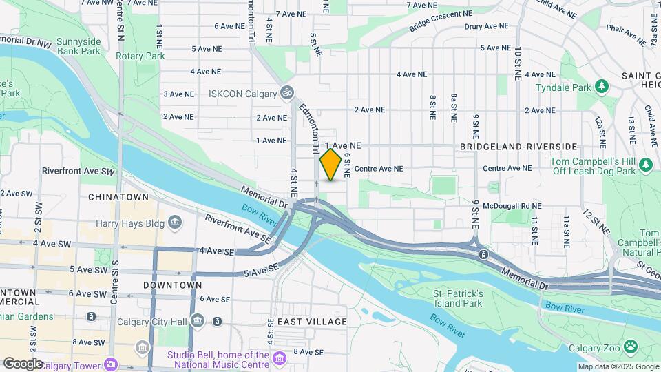 Bridgeland Apartments Map and Location Details