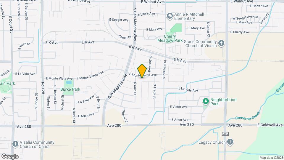 1810 E Monte Vis Ave Map and Location Details