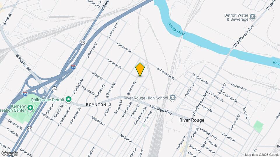 1139 Bassett St Map and Location Details