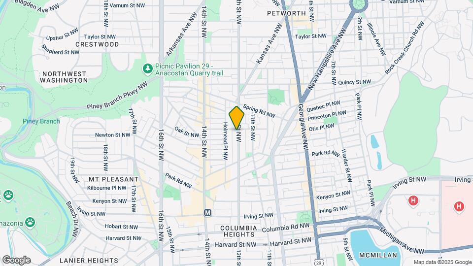 3576 13th St NW Map and Location Details