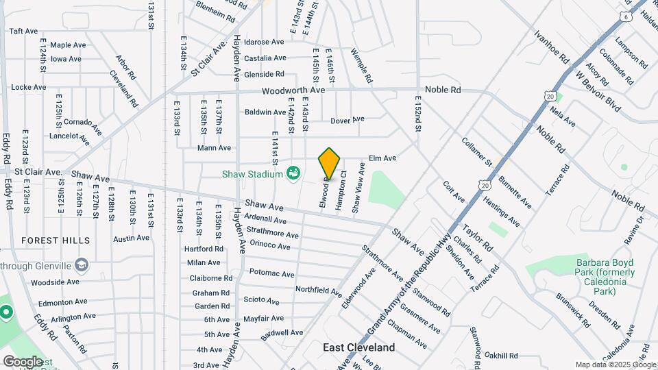 1343 Elwood Rd Map and Location Details