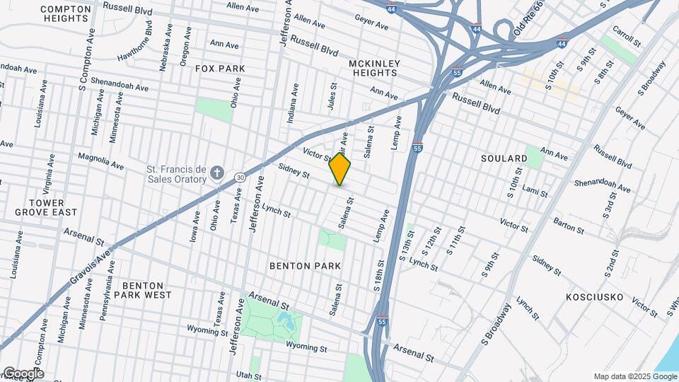 2020 Sidney St, Unit 1F Map and Location Details