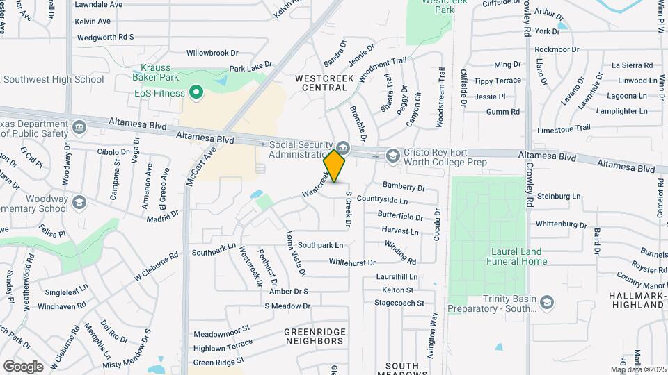 6612 S Creek Dr Map and Location Details