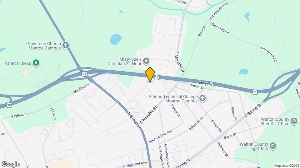 206 Sorrells St Map and Location Details