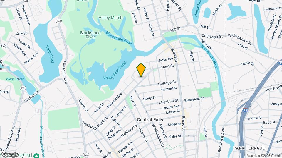 CENTRAL FALLS - 3 FAMILY Map and Location Details