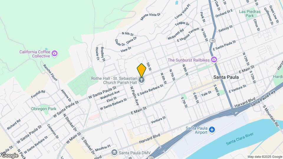 312 E Santa Paula St Mapa y Detalles de la Ubicación