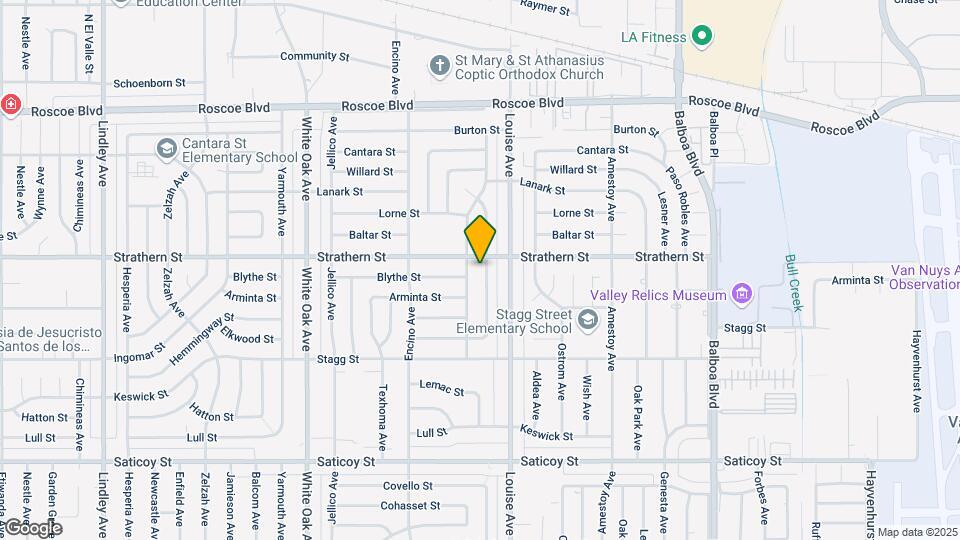 7943 Lasaine Ave Map and Location Details