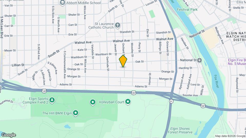 552 Orange St Mapa y Detalles de la Ubicación