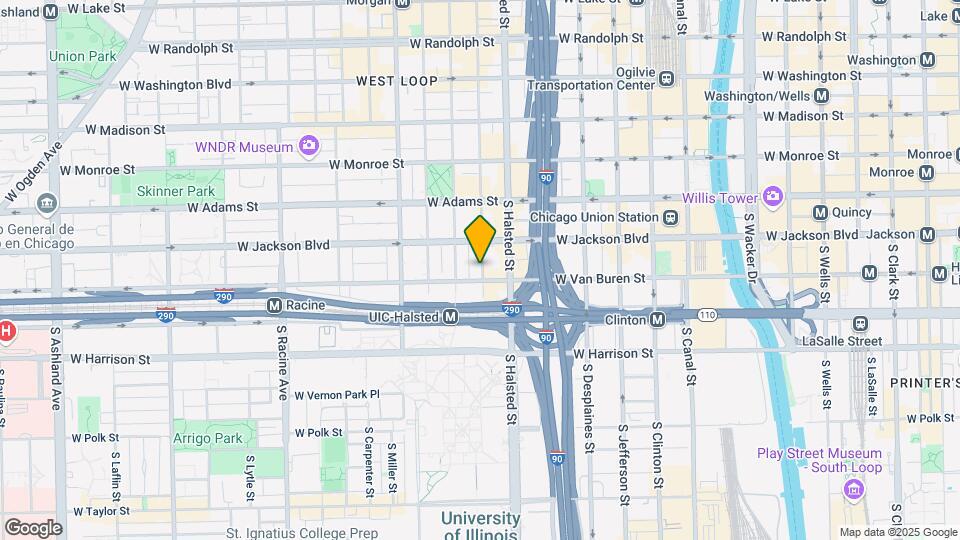 850 W Van Buren St Map and Location Details