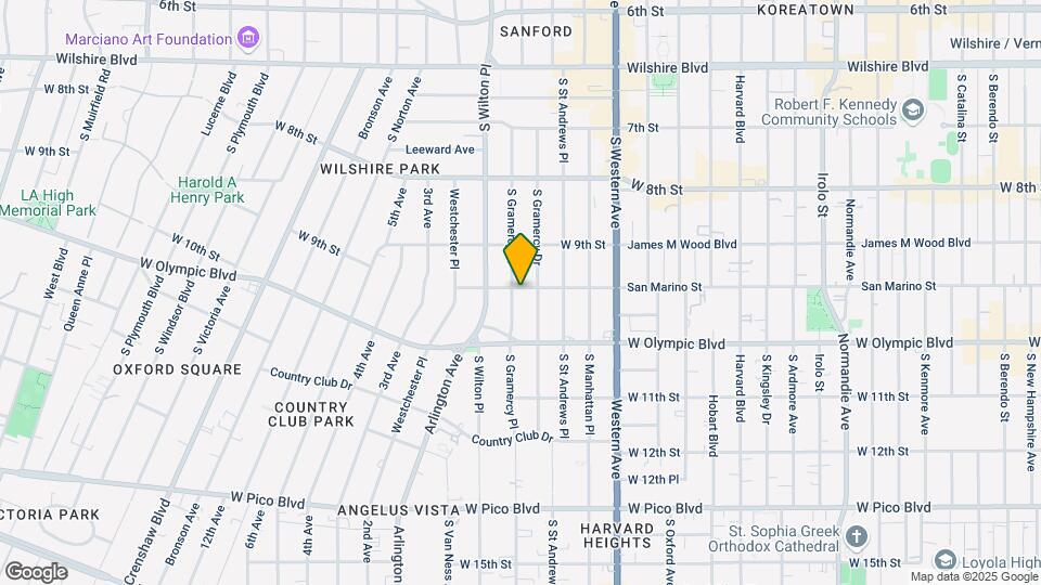 3670 San Marino St Map and Location Details