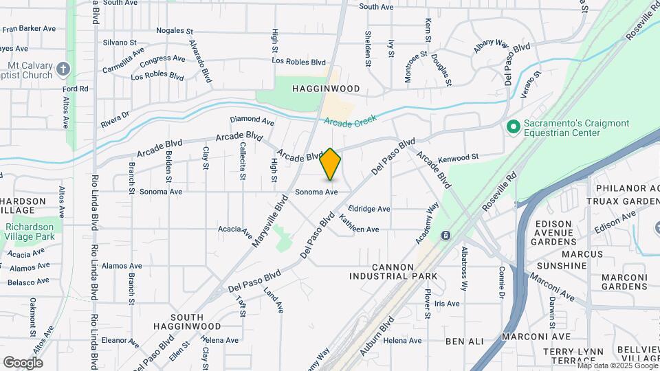 1555 Sonoma Ave Map and Location Details