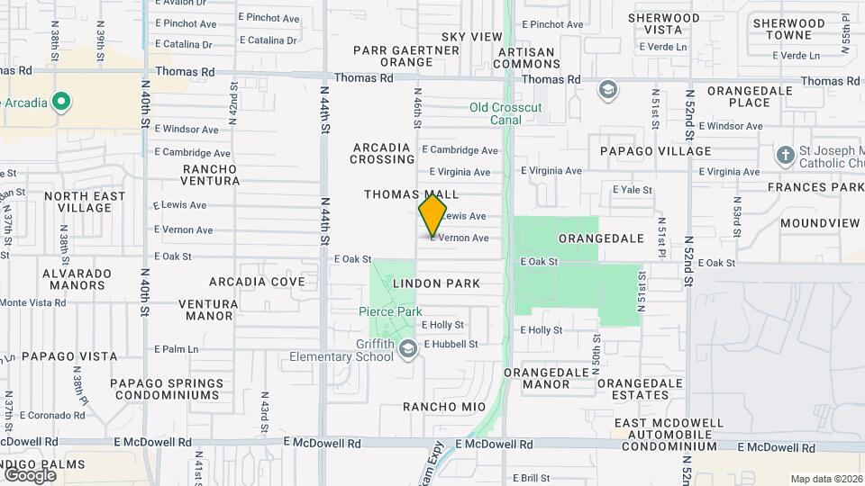 4613 E Vernon Ave Map and Location Details