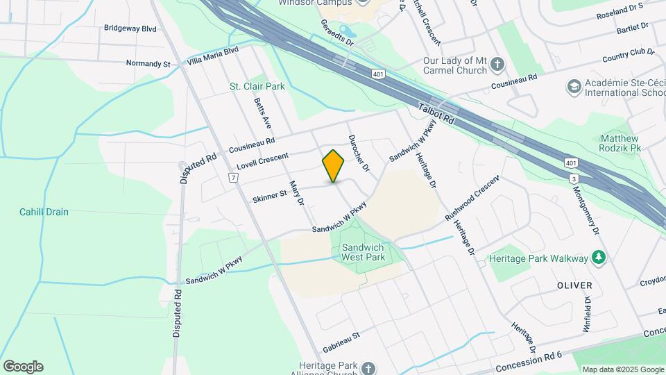 1520 Skinner St Map and Location Details