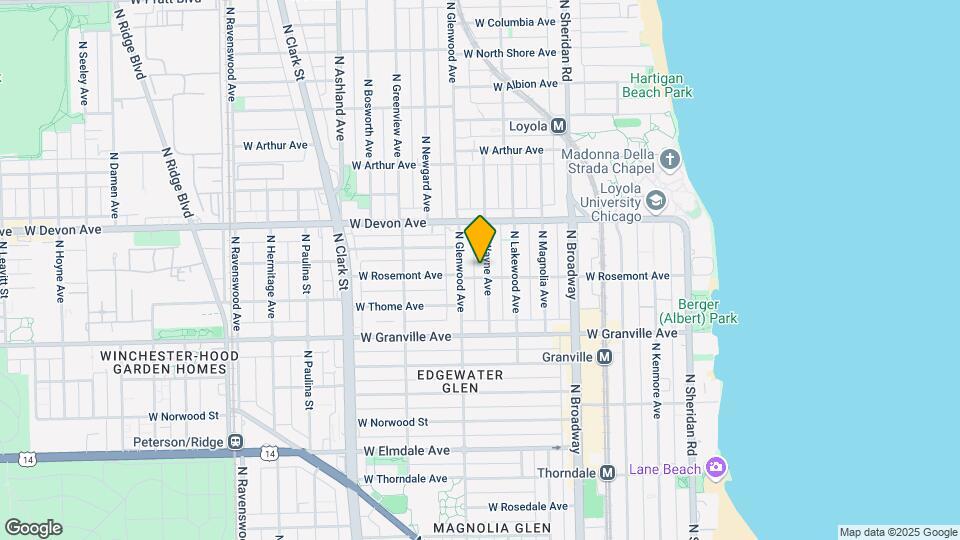 6304-6306 N Wayne Ave Mapa y Detalles de la Ubicación