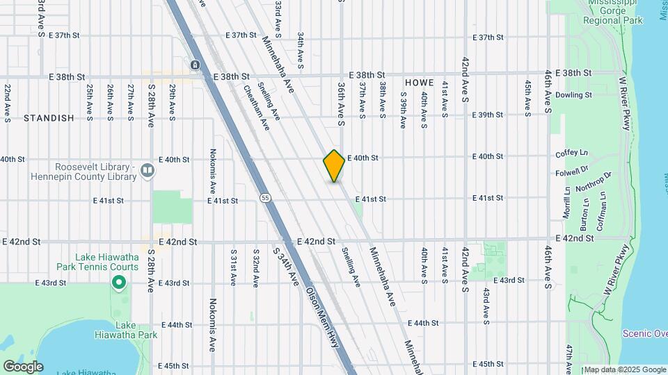 4040 Minnehaha Ave Map and Location Details