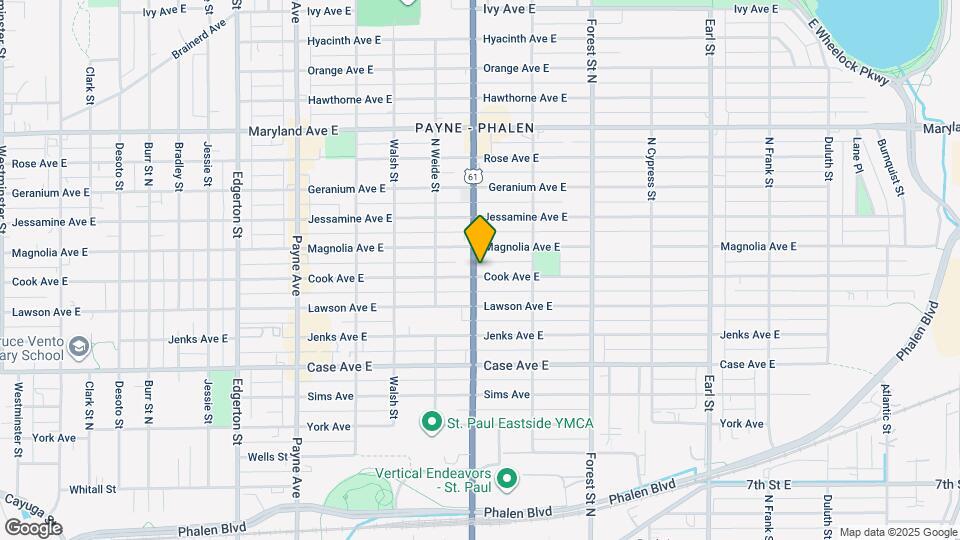 1054 Arcade St Map and Location Details