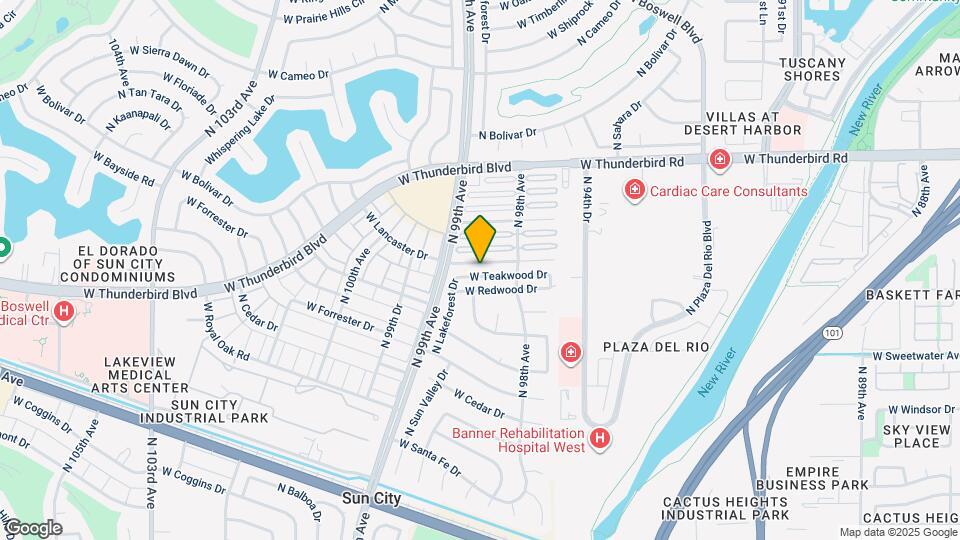 9815 W Lancaster Dr Map and Location Details