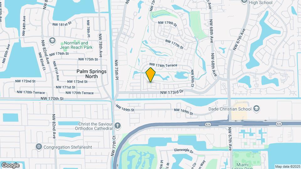 7309 NW 173rd Dr Map and Location Details