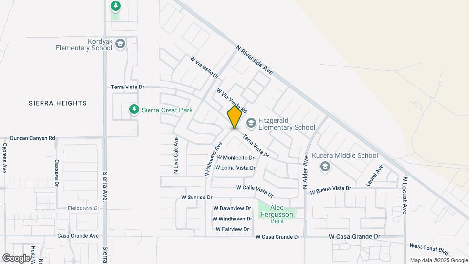3596 N Amberwood Ave Map and Location Details