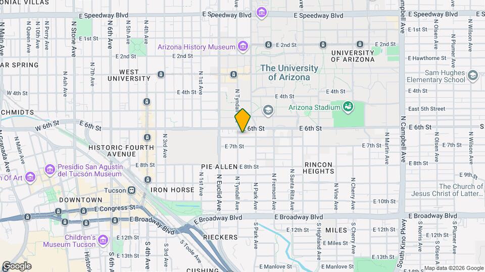 914 E 6th St Map and Location Details