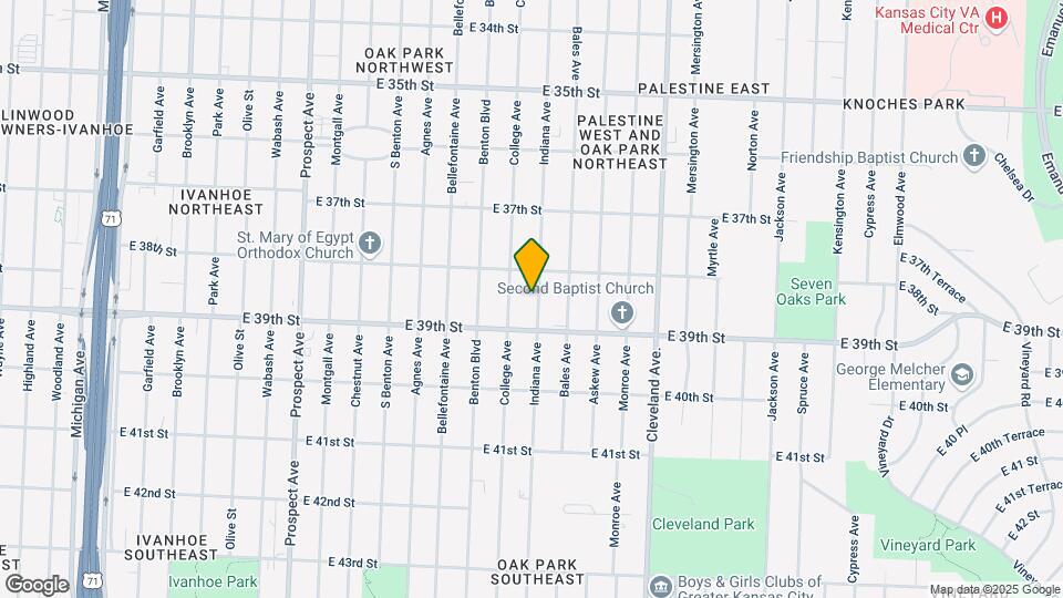 3820 Indiana Ave Map and Location Details