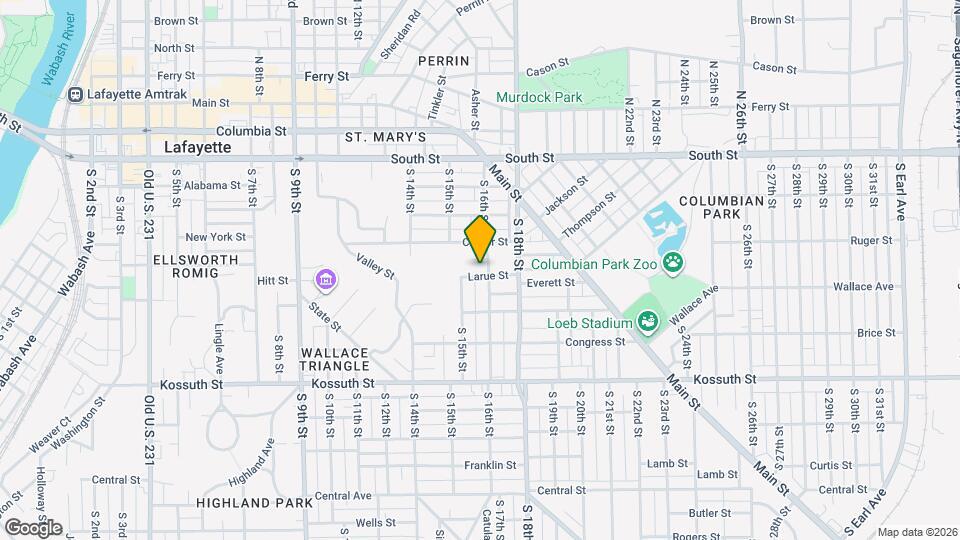 326 S 16th St Map and Location Details