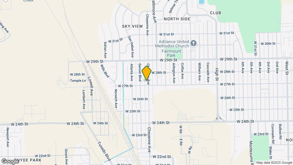 2707 Cheyenne Ave Map and Location Details