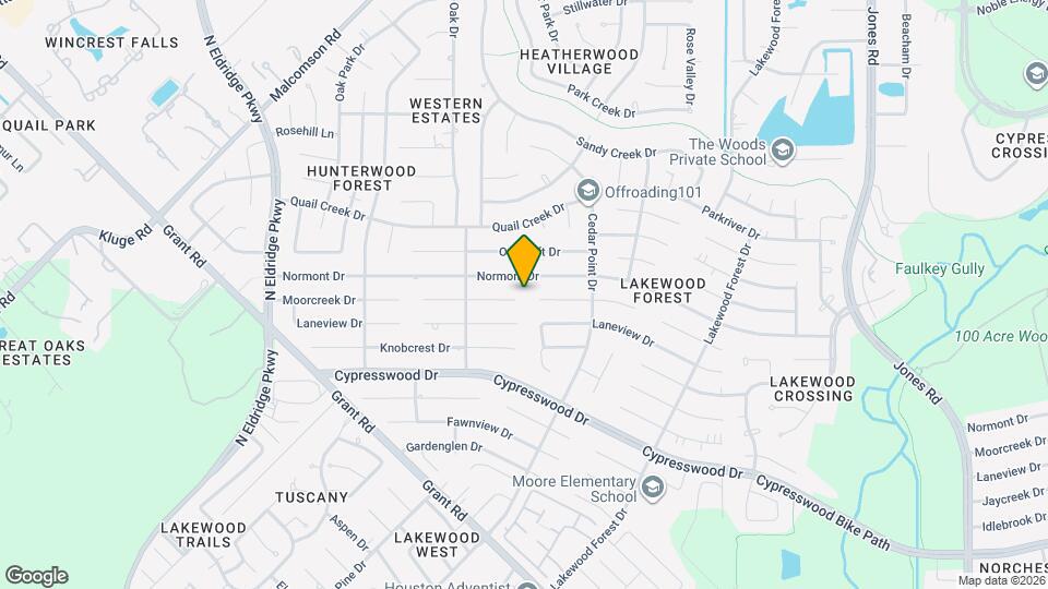 12002 Moorcreek Dr Map and Location Details