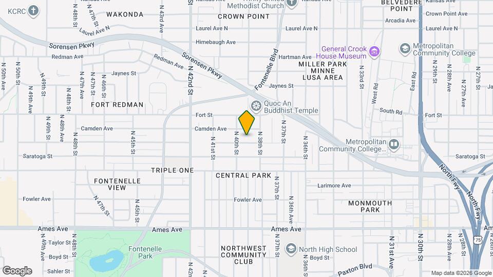 3820 Browne St Map and Location Details