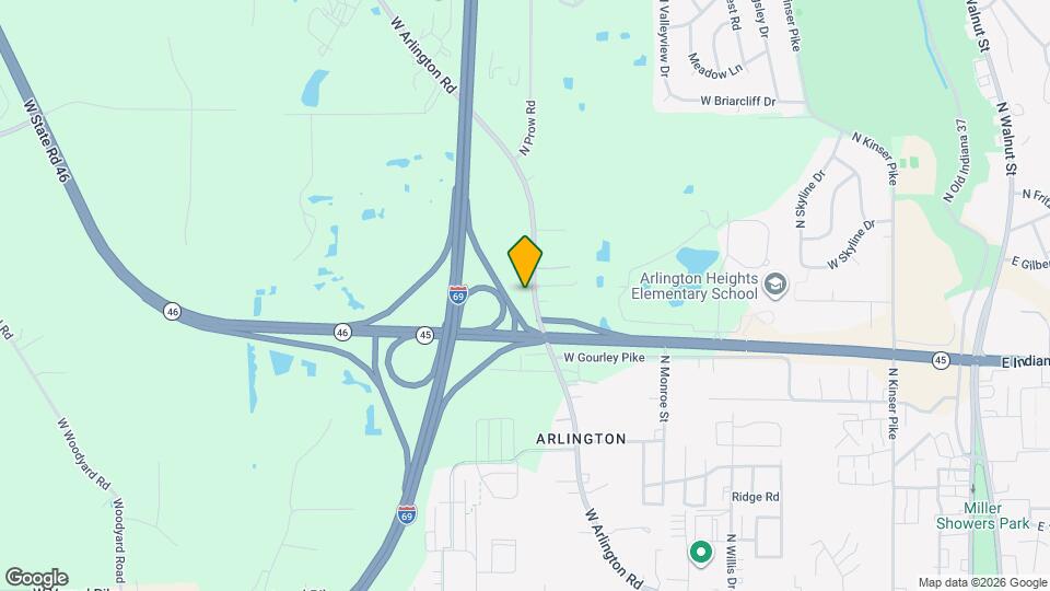 2213 W Arlington Rd Map and Location Details