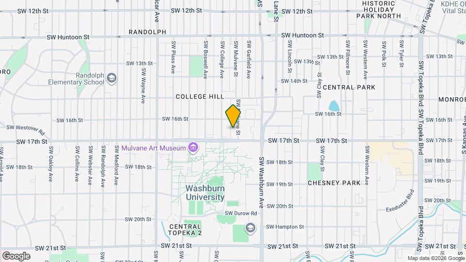 1617 SW Mulvane St Map and Location Details