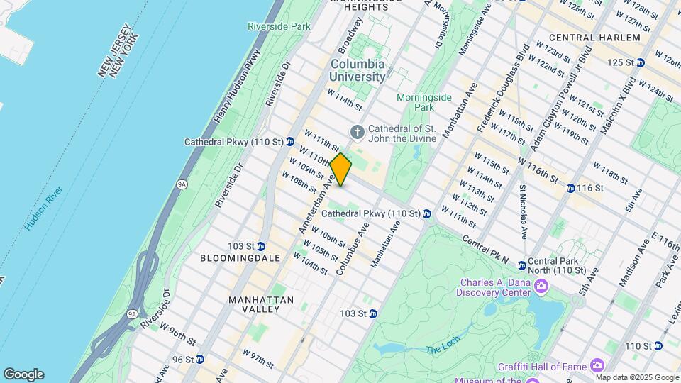 140 W 109th St Map and Location Details