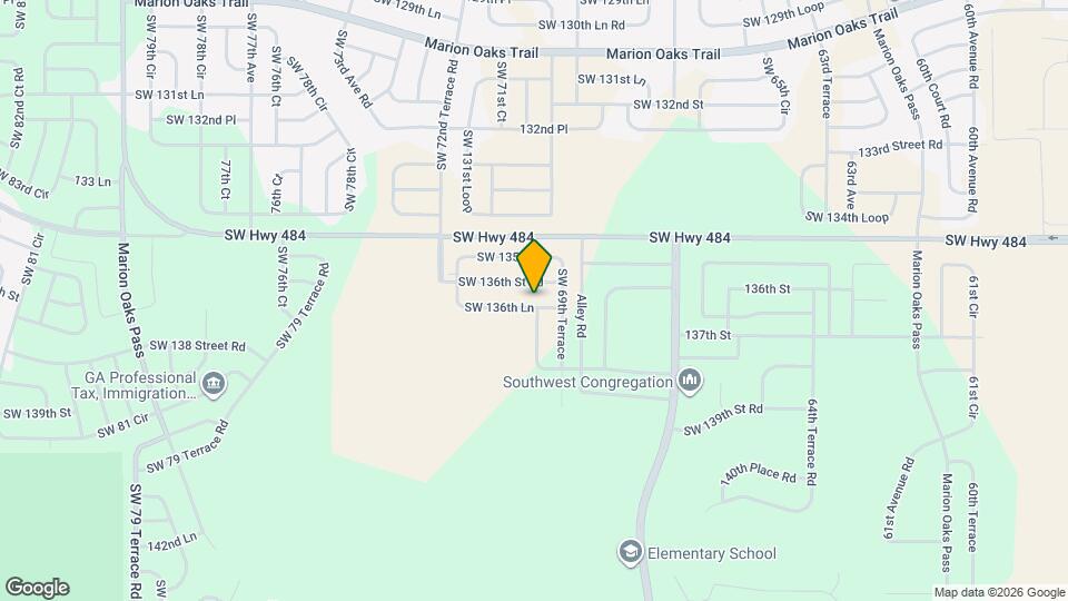 7011 SW 136th Ln Map and Location Details