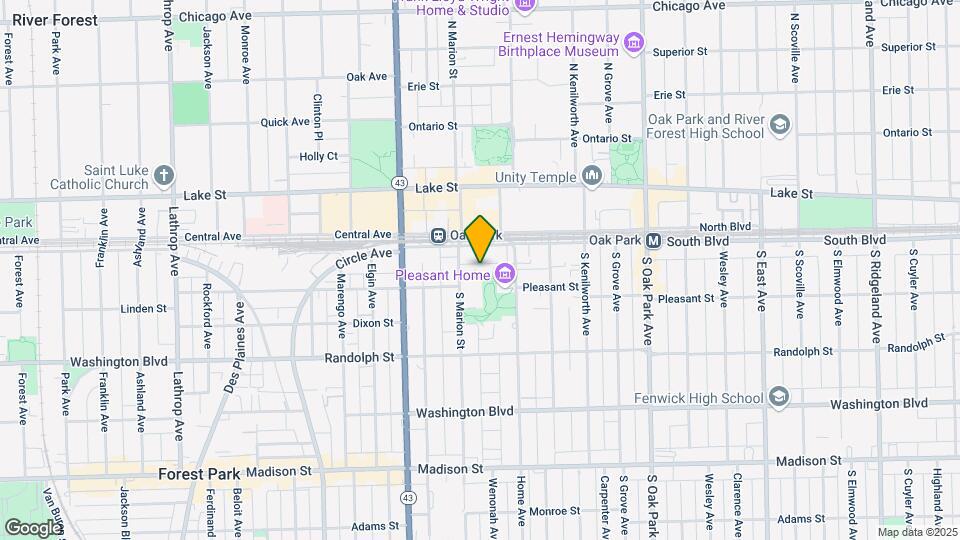1032 Pleasant St Map and Location Details
