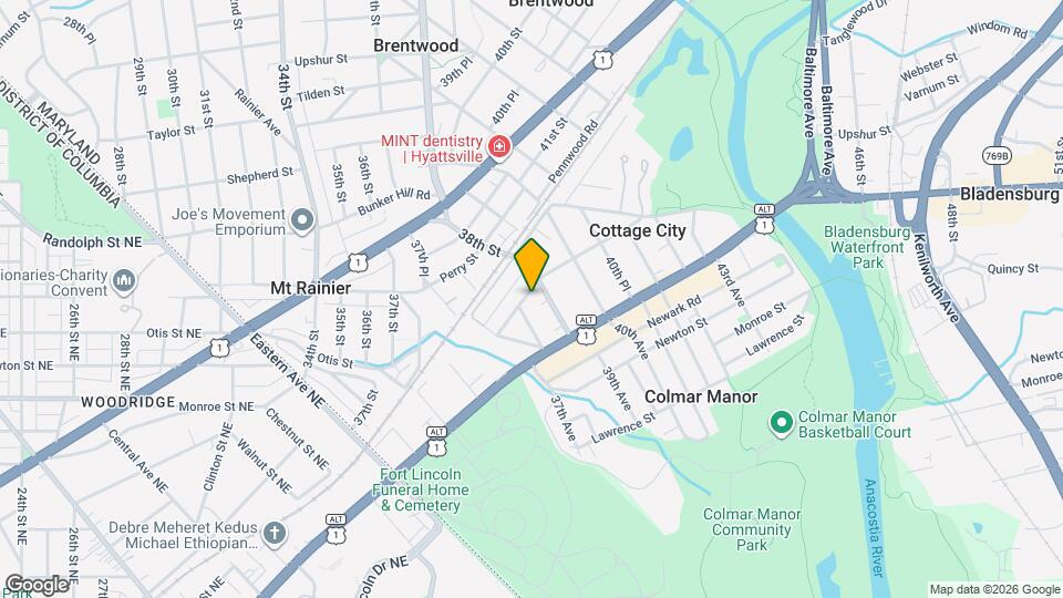 3709 Parkwood St Map and Location Details