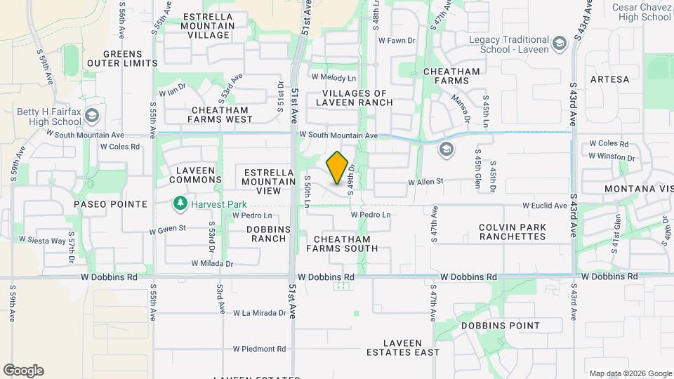 4930 W Desert Dr Mapa y Detalles de la Ubicación