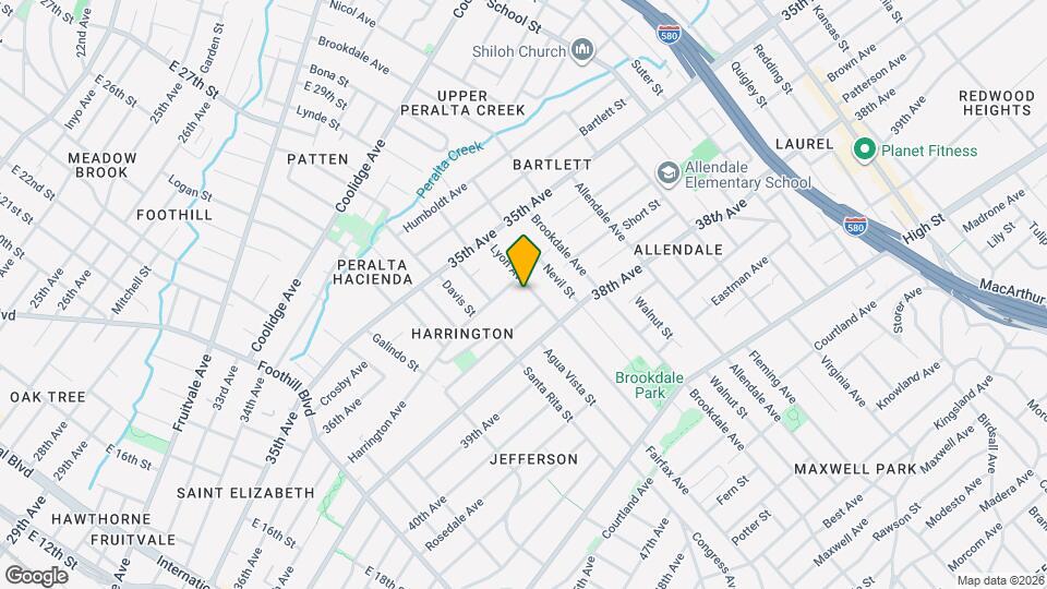 3625 Lyon Ave Map and Location Details