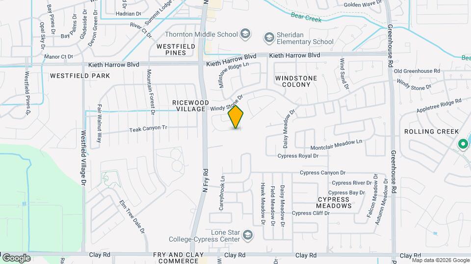 19907 Parkstone Bend Ln Map and Location Details