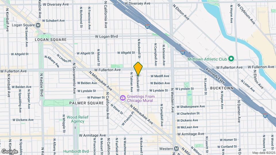 2319 N Rockwell St Map and Location Details