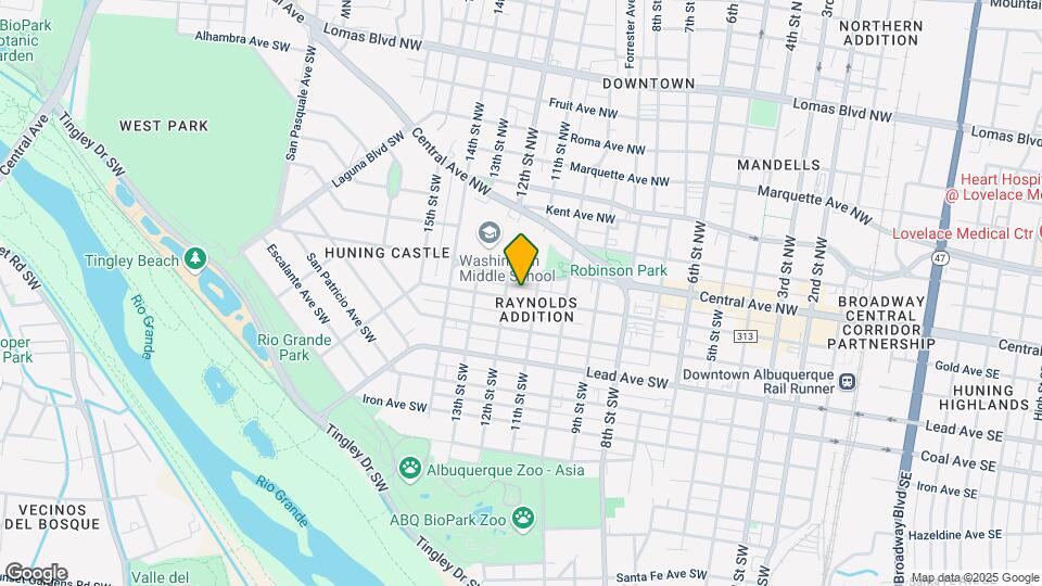 1113 Gold Ave SW Map and Location Details