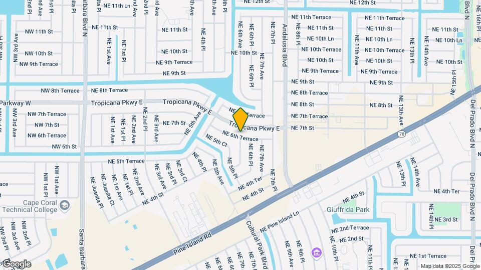 621 NE 6th Terrace Map and Location Details