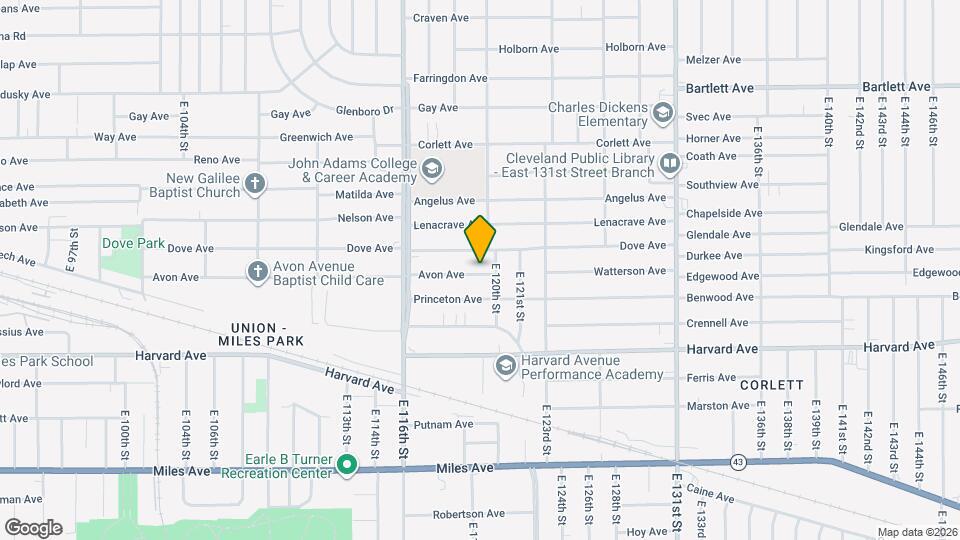 11909 Avon Ave Map and Location Details