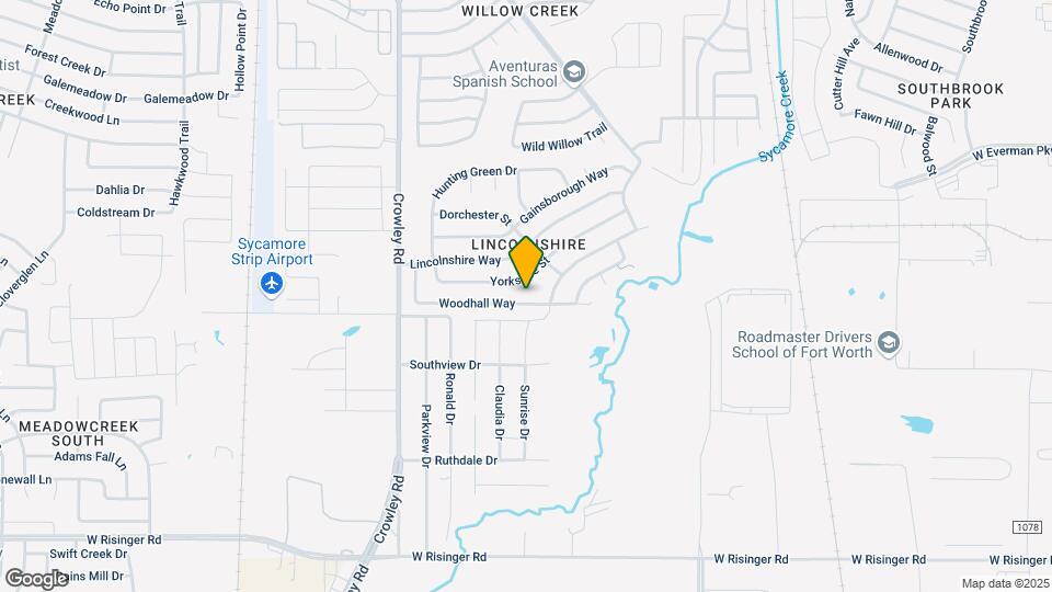 1616 Woodhall Way Map and Location Details