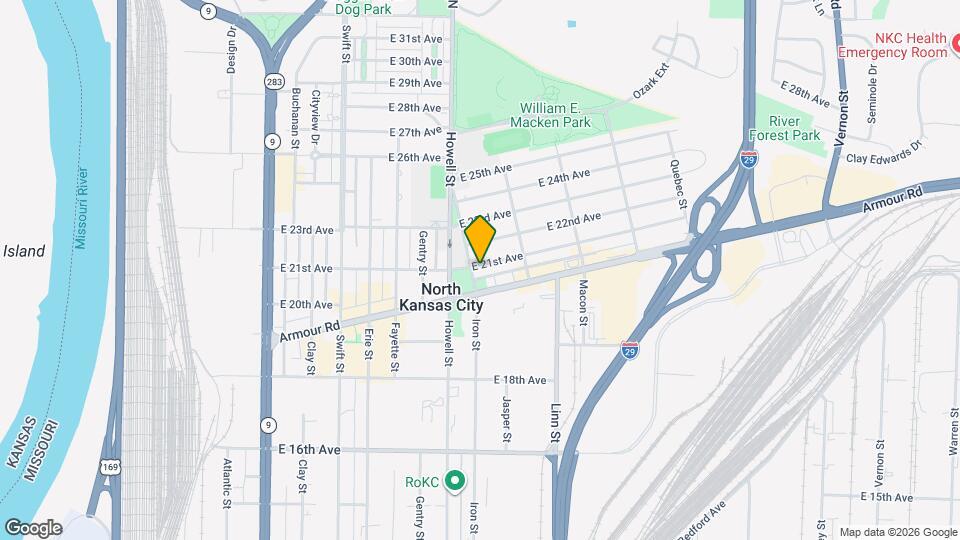 2019 Iron St Mapa y Detalles de la Ubicación