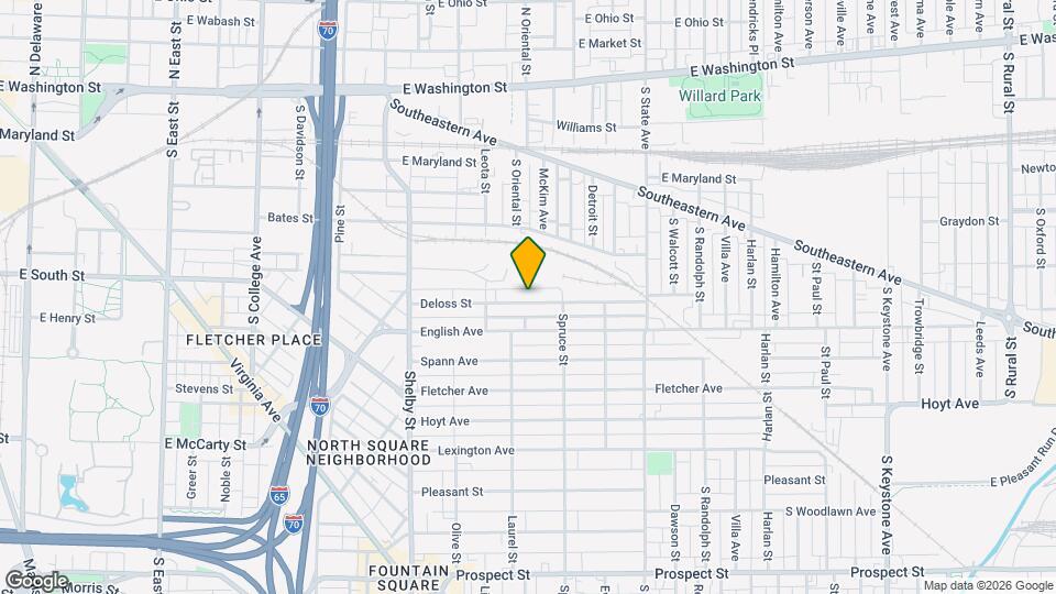 1406 Deloss St Map and Location Details