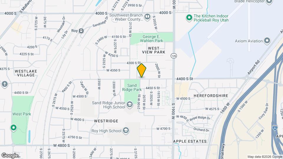 2093 W 4400 S Map and Location Details